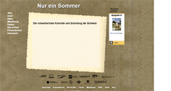 Desktop Screenshot of nur-ein-sommer.de